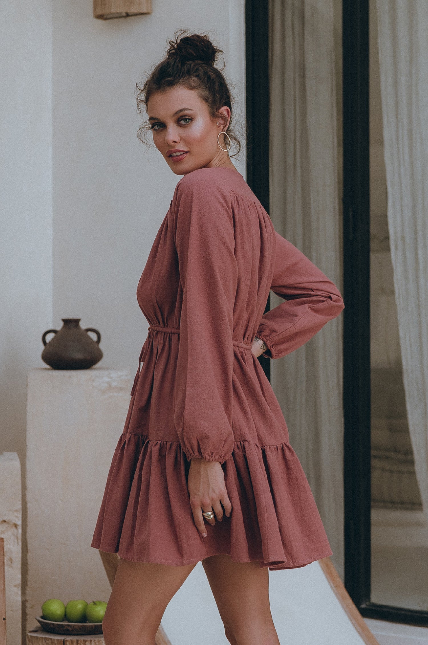 Positano Linen Mini Dress