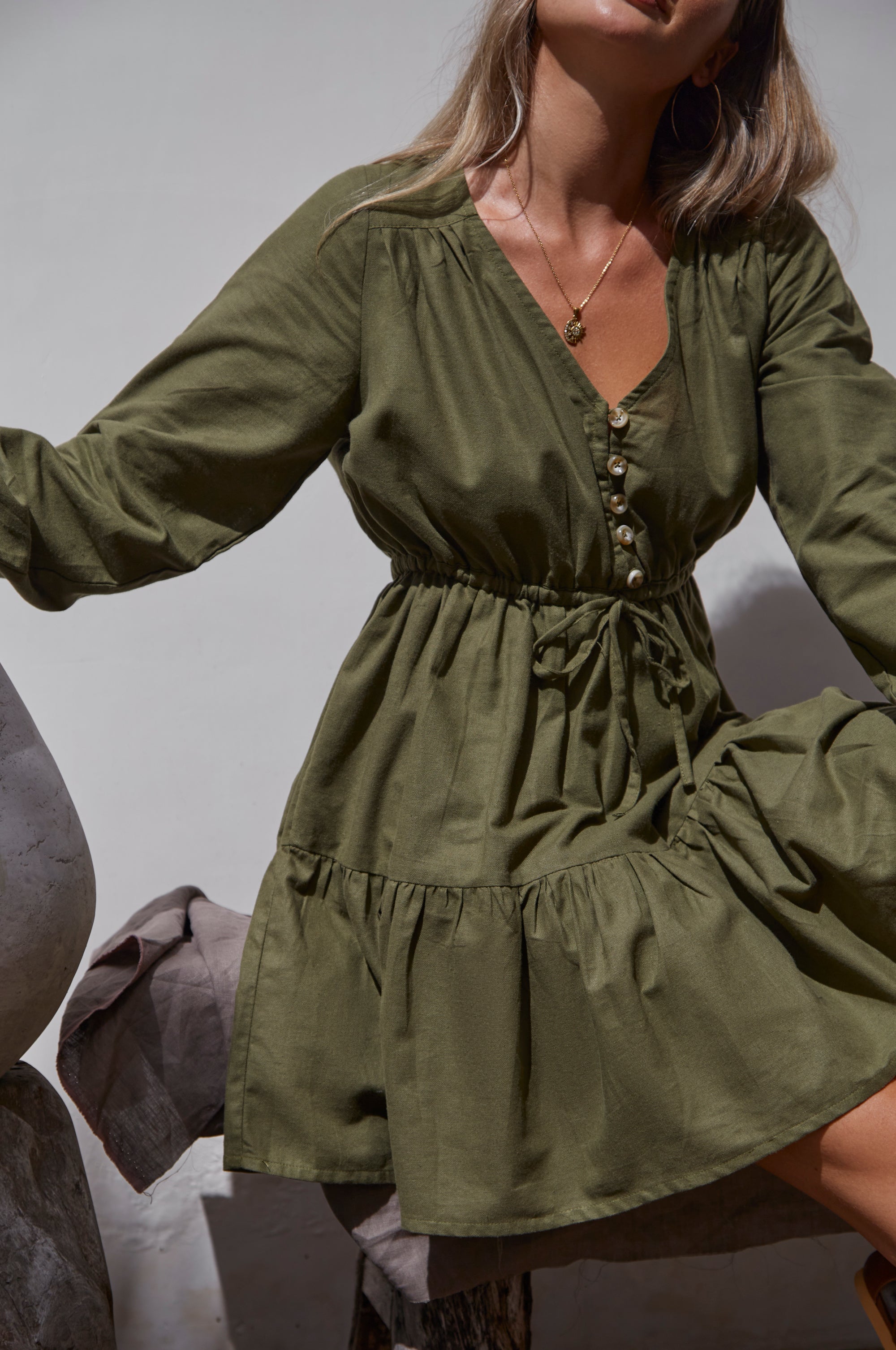 Positano Linen Mini Dress