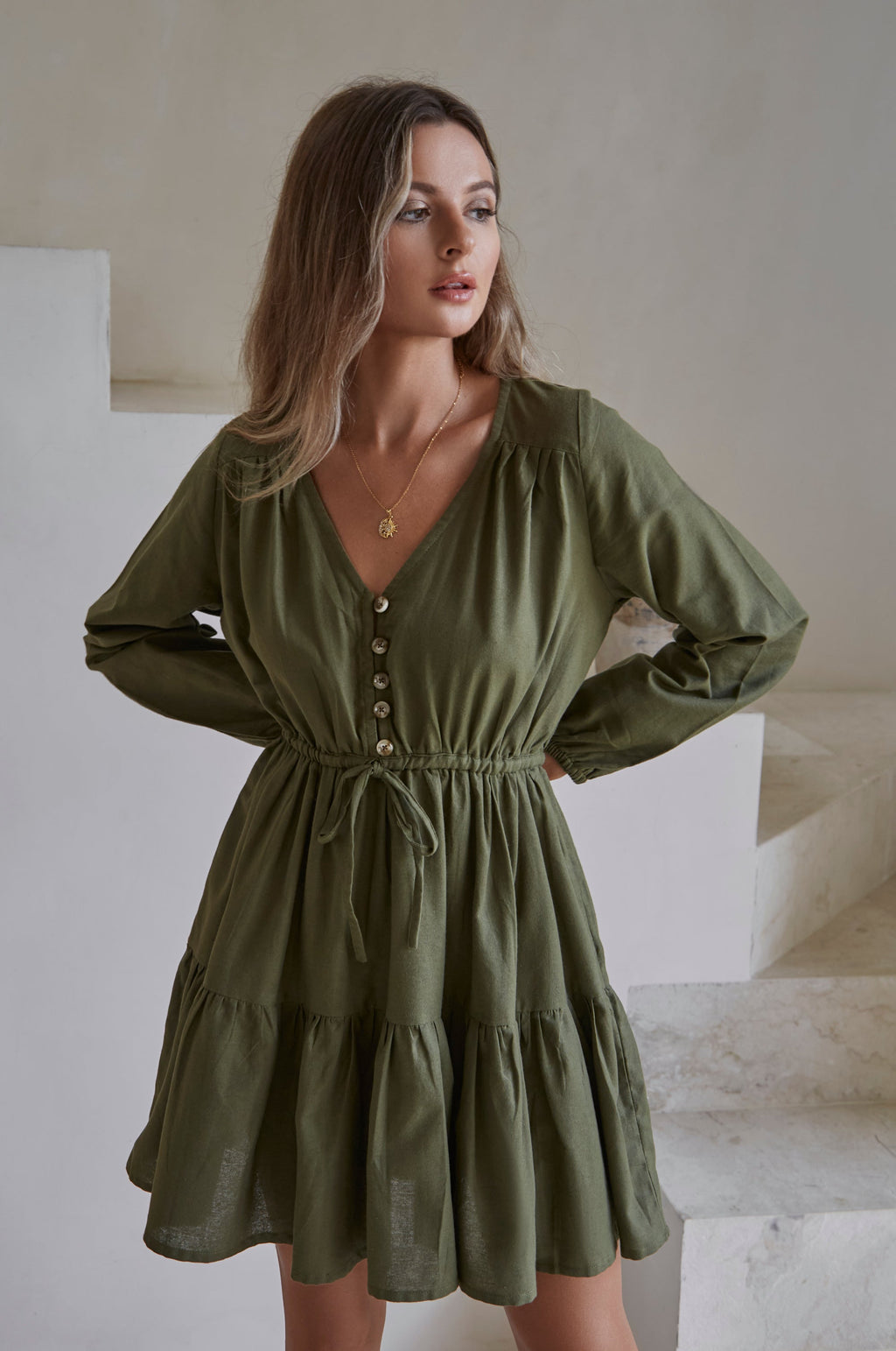 Positano Linen Mini Dress