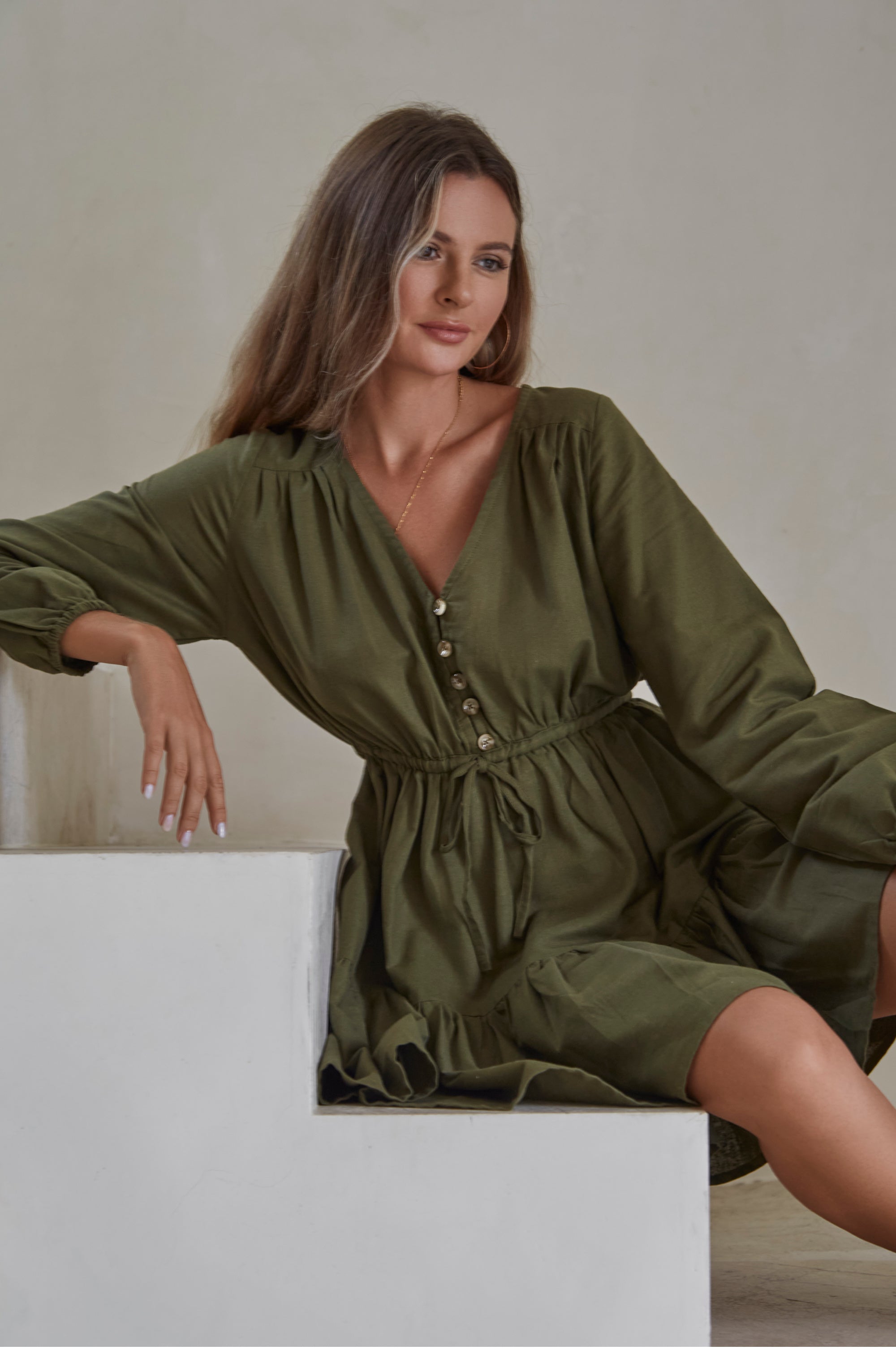 Positano Linen Mini Dress