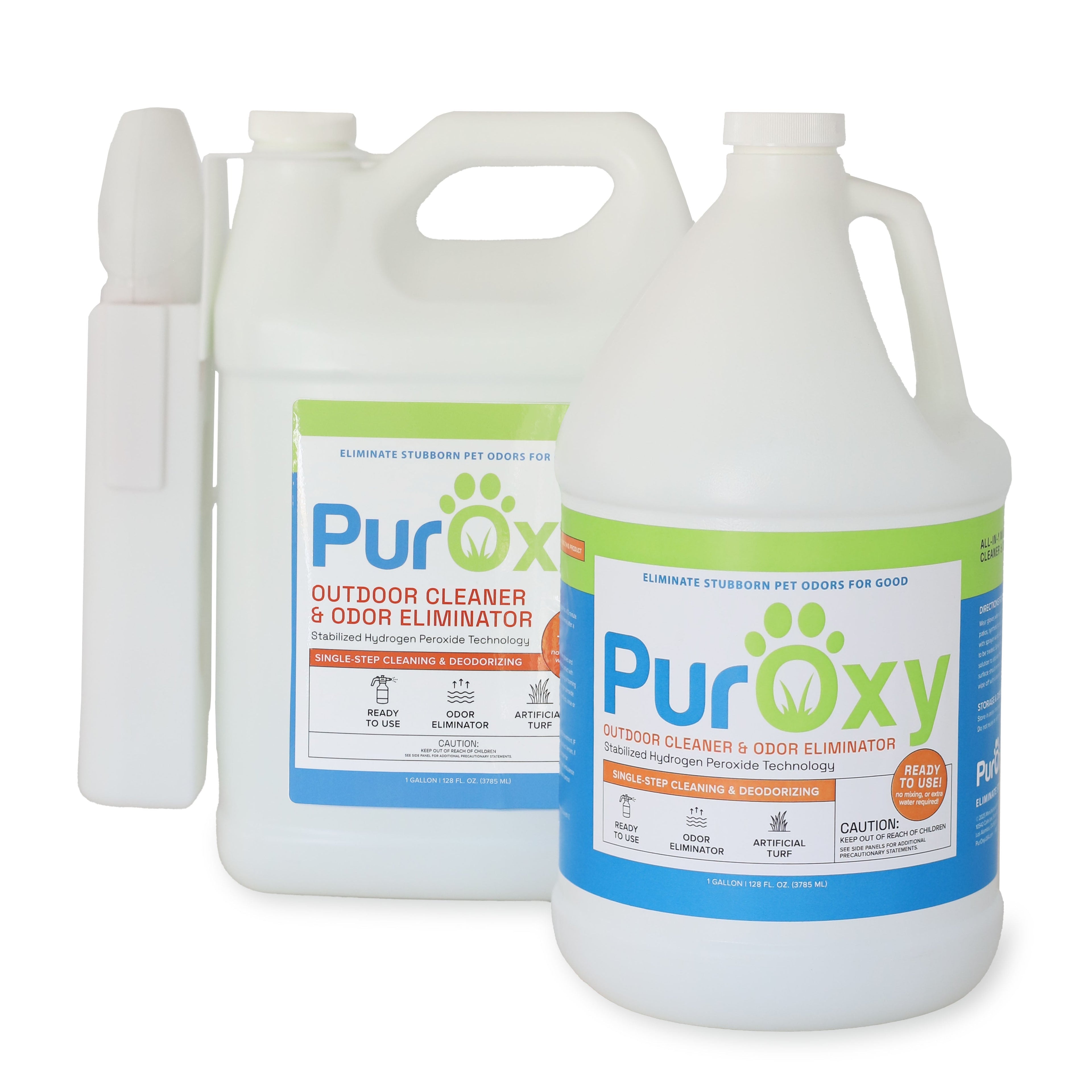 PurOxy Outdoor Cleaner & Pet Odor Eliminator Bundle - 2 Gallons + Power Sprayer by PurOxy