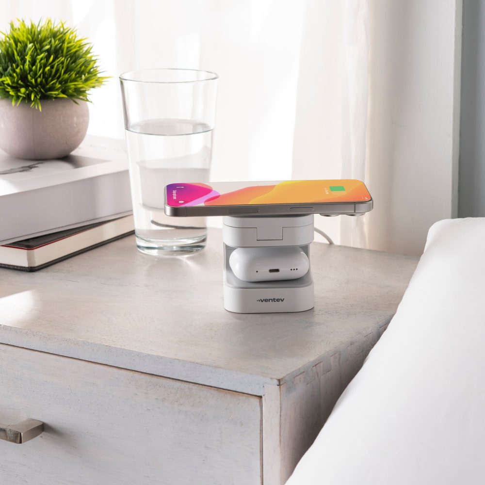 Ventev 15W ULTRAFAST Qi2 Wireless 2-in-1 Cube by Ventev