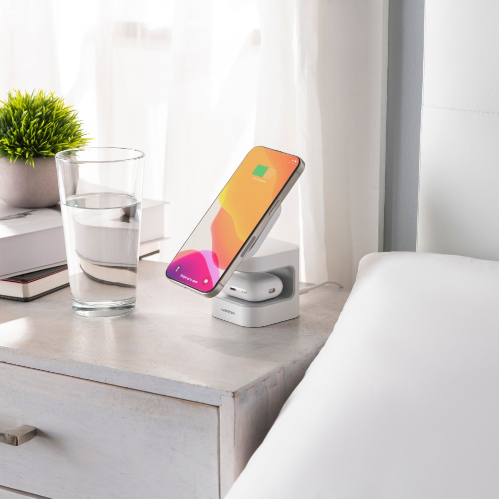 Ventev 15W ULTRAFAST Qi2 Wireless 2-in-1 Cube by Ventev
