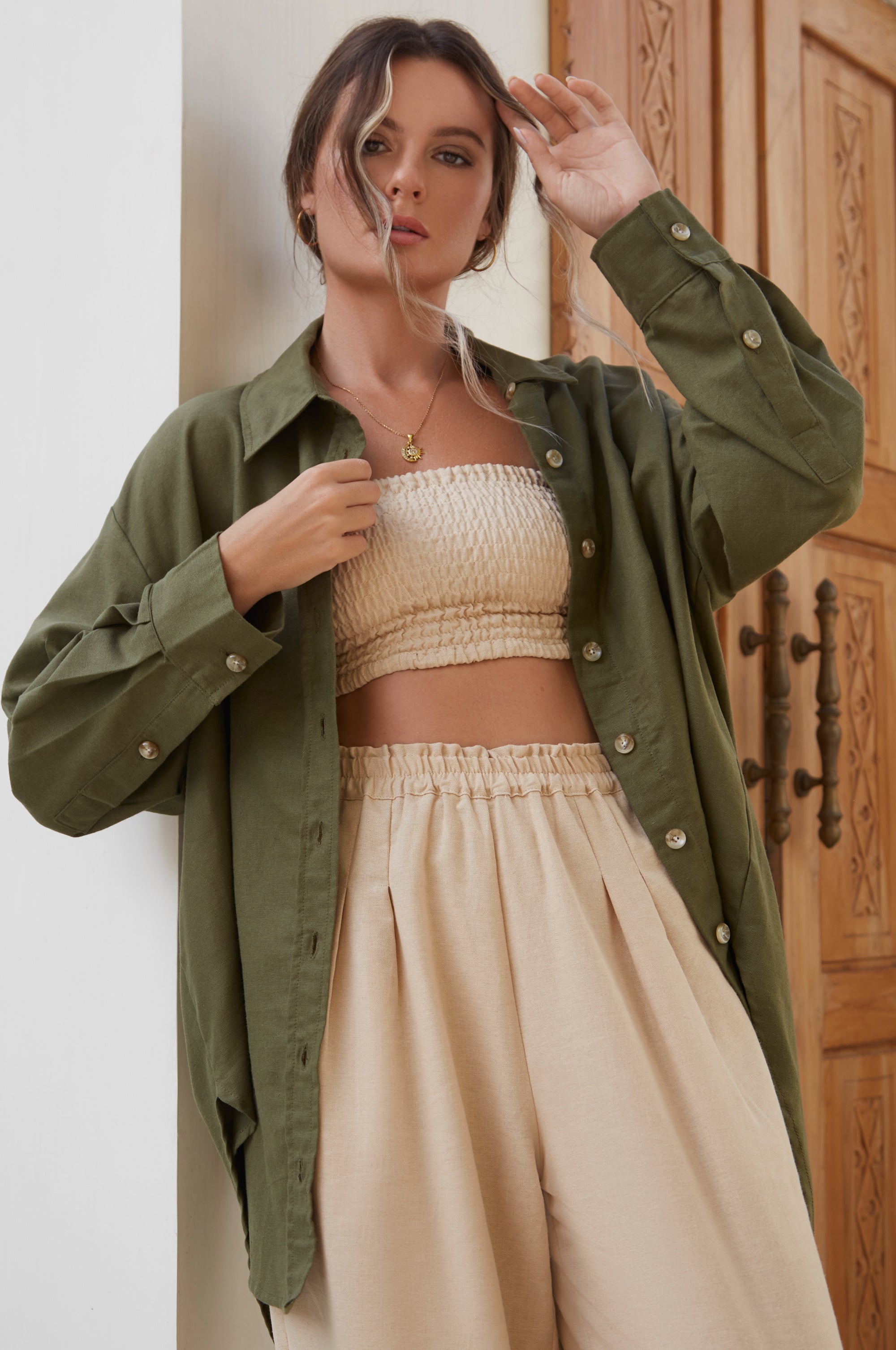 Romania Oversized Linen Shirt