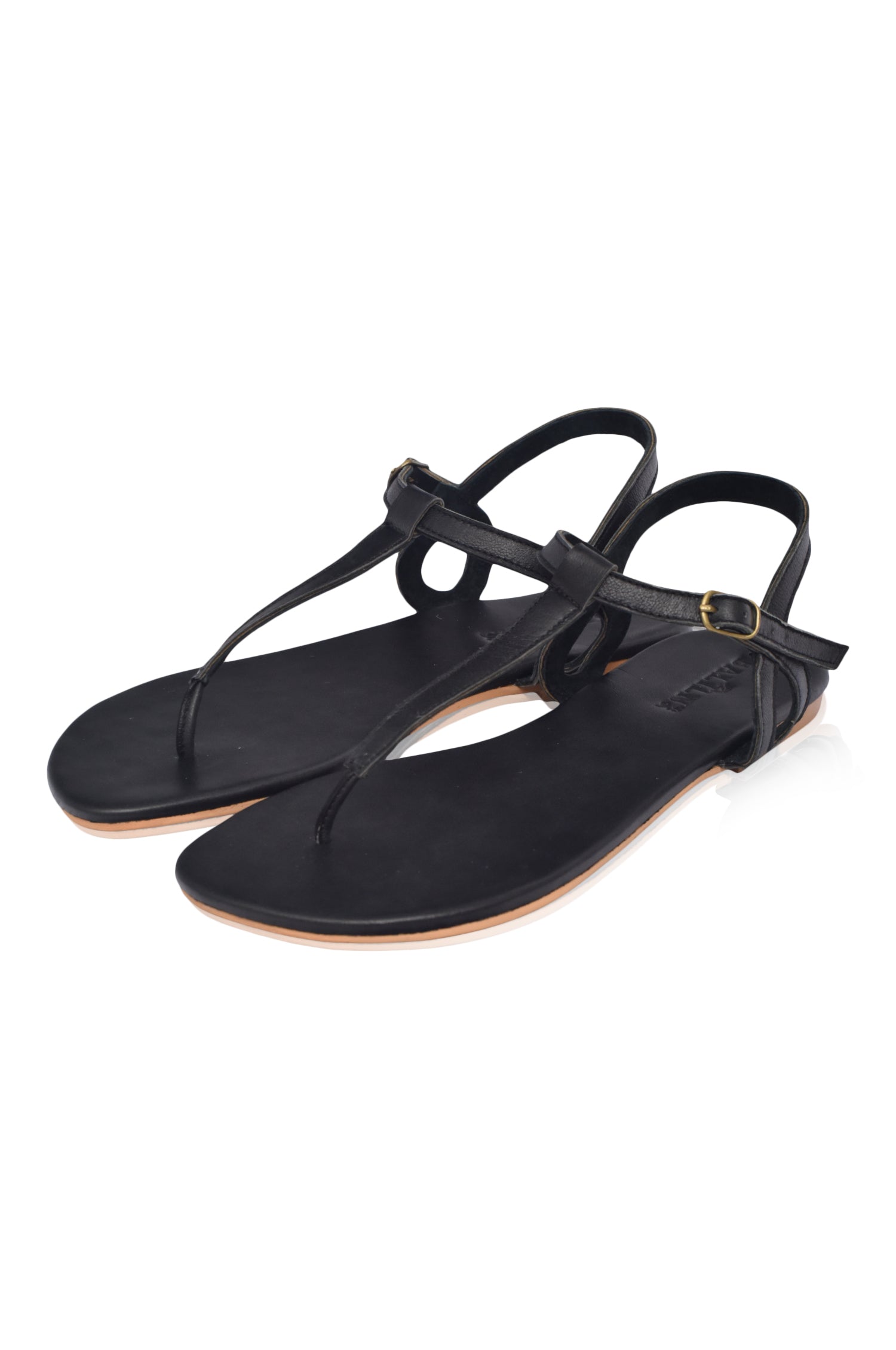Rosalia T-Strap Leather Sandals