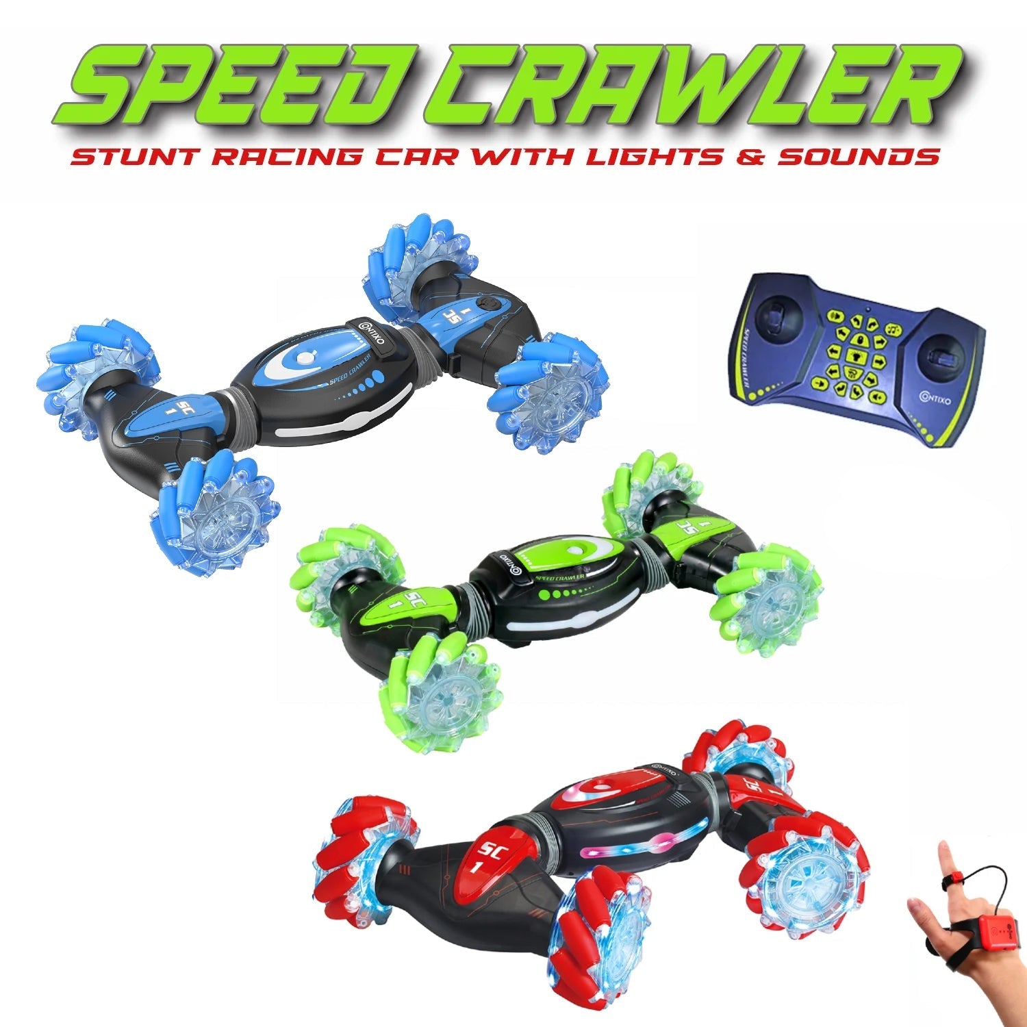 Contixo SC1 All Terrain Speed Crawler RC Stunt Car by Contixo