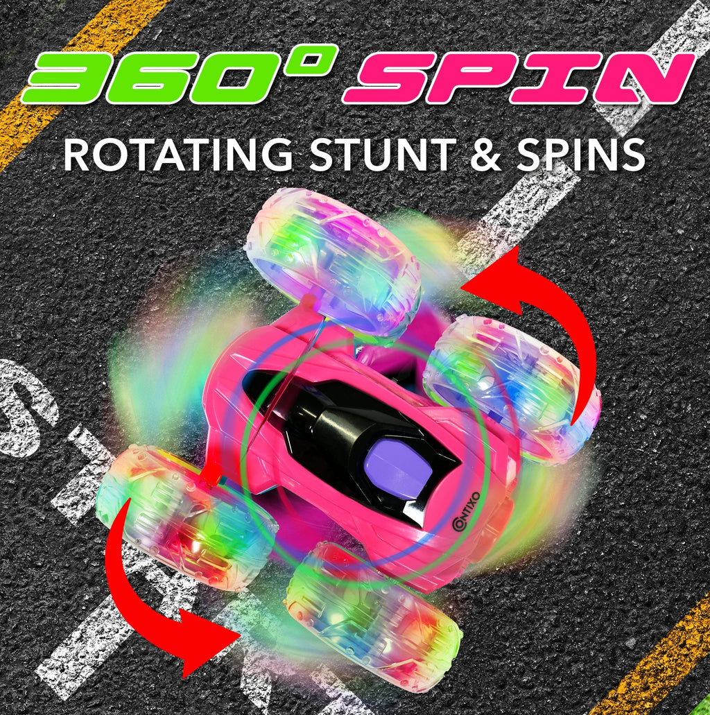 Contixo RC Stunt Car 4WD - 360 Spins, LED Lights by Contixo