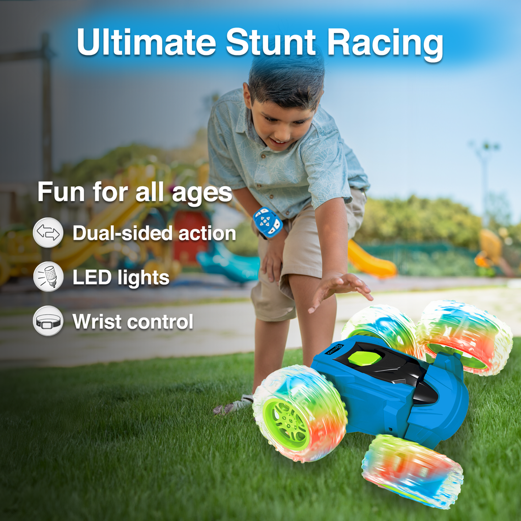 Contixo RC Stunt Car 4WD - 360 Spins, LED Lights by Contixo
