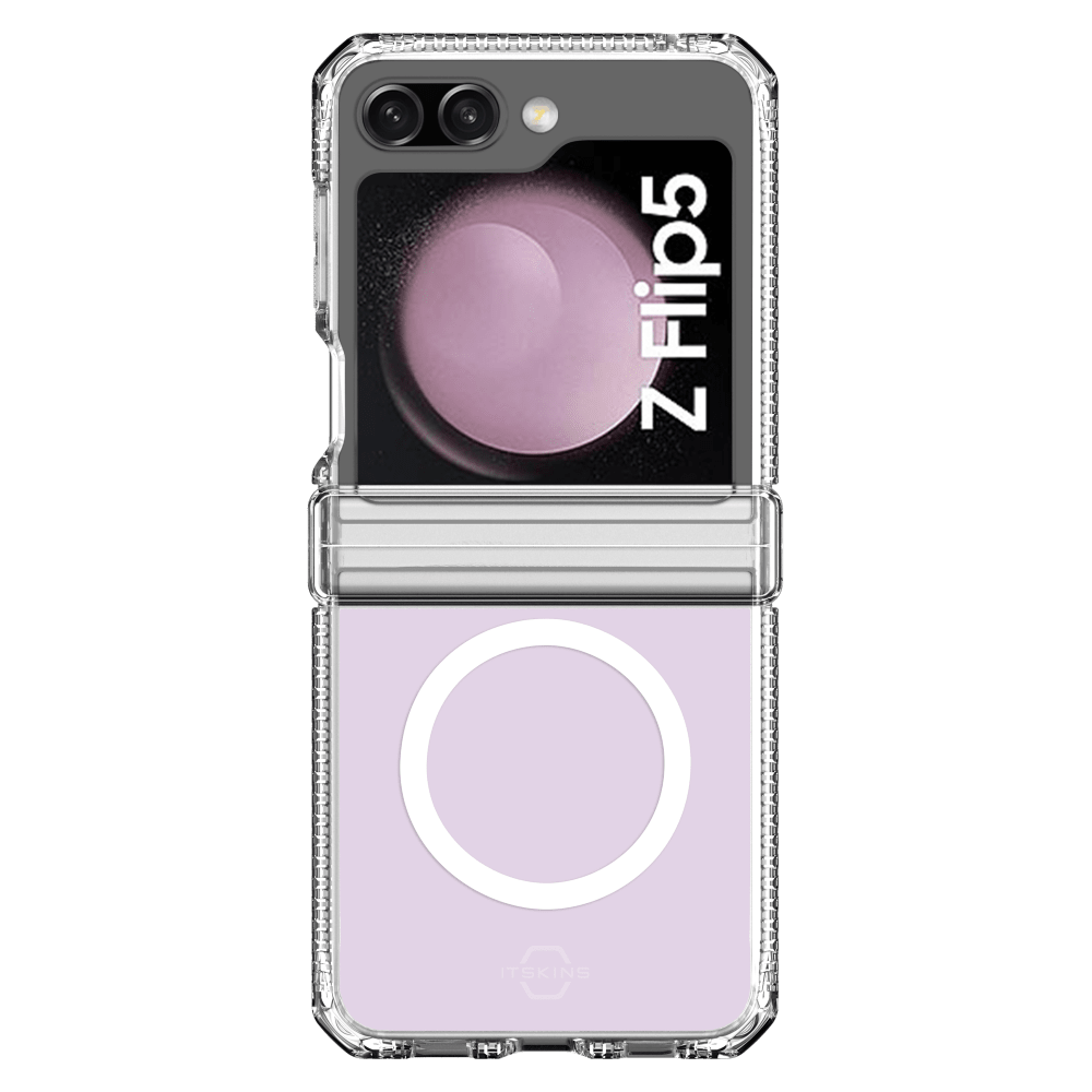 ITSkins Hybrid_R Clear Hinge MagSafe Case for Samsung Galaxy Z Flip5