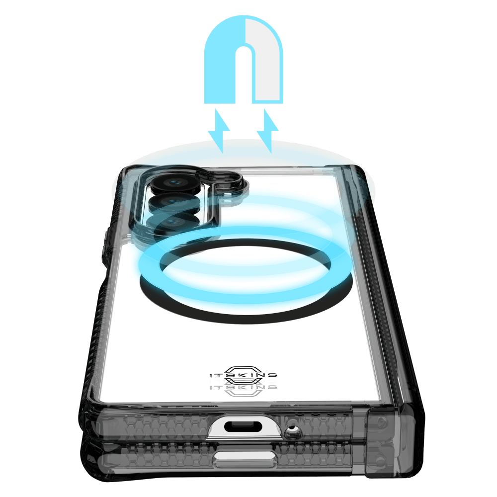 ITSkins Hybrid_R Clear Hinge MagSafe Case for Samsung Galaxy Z Fold6 by ITSkins