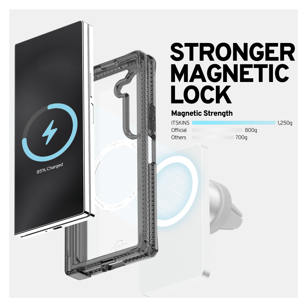 ITSkins Hybrid_R Clear Hinge MagSafe Case for Samsung Galaxy Z Fold6 by ITSkins