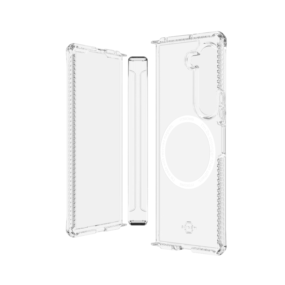 ITSkins Hybrid_R Clear Hinge MagSafe Case for Samsung Galaxy Z Fold6 by ITSkins