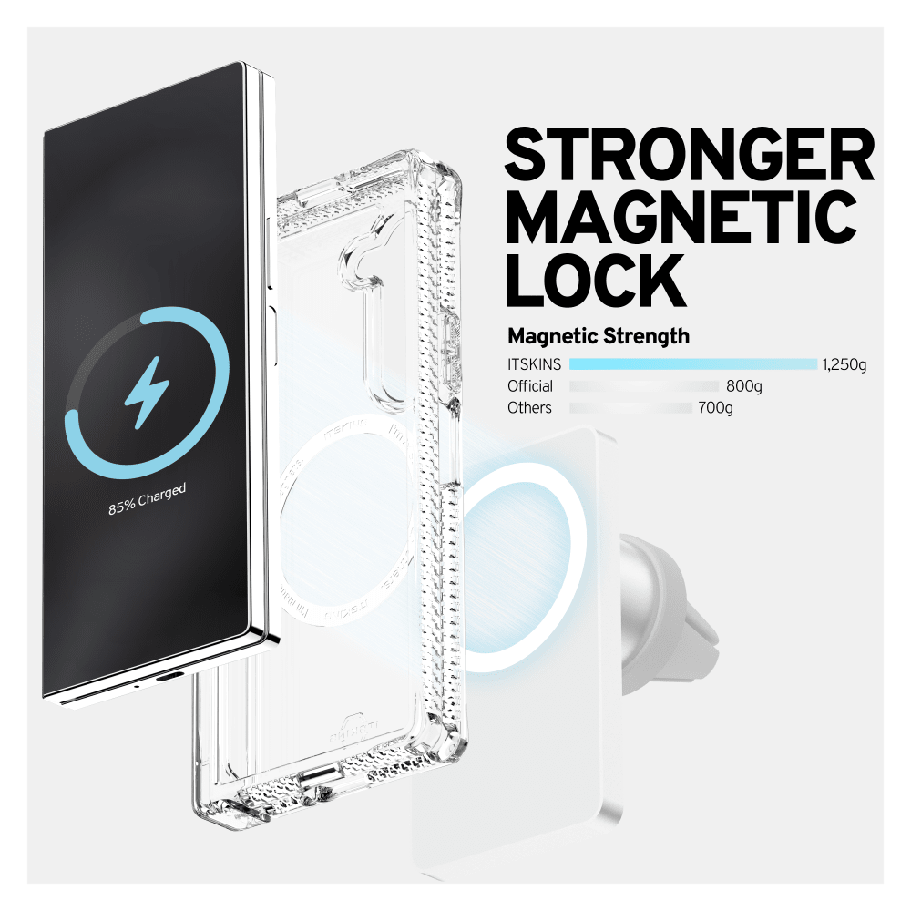 ITSkins Hybrid_R Clear Hinge MagSafe Case for Samsung Galaxy Z Fold6 by ITSkins