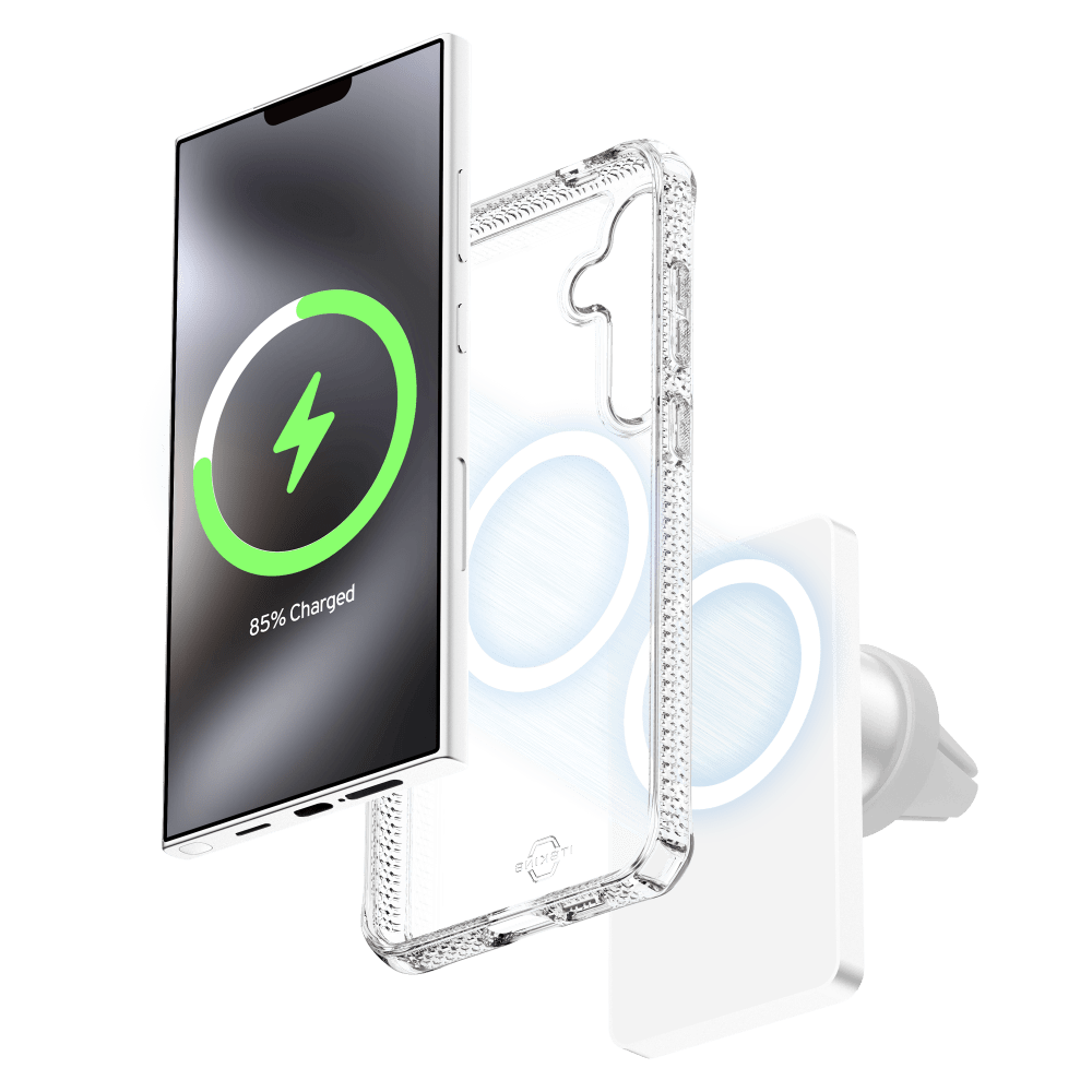 ITSkins Hybrid_R Clear MagSafe Case for Samsung Galaxy S25 by ITSkins