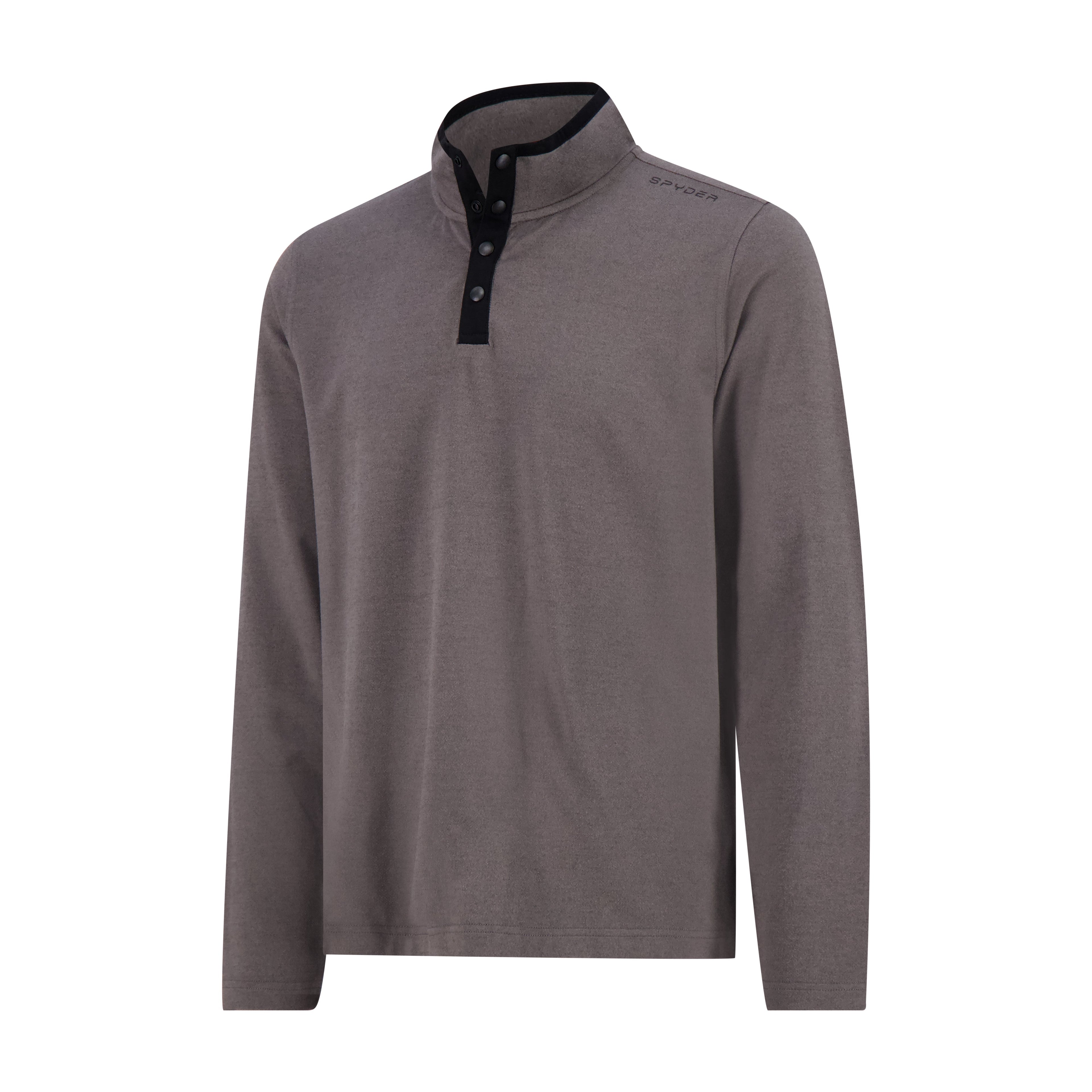 Mens Marled French Terry Quarter Snap - Polar by Spyder