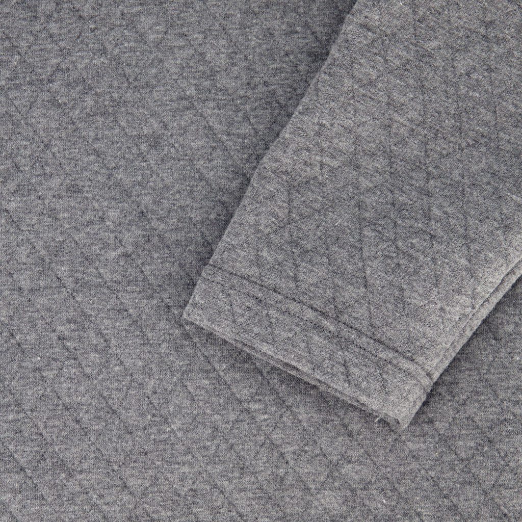 Mens Diamond Quilt Quarter Zip - Grey by Spyder