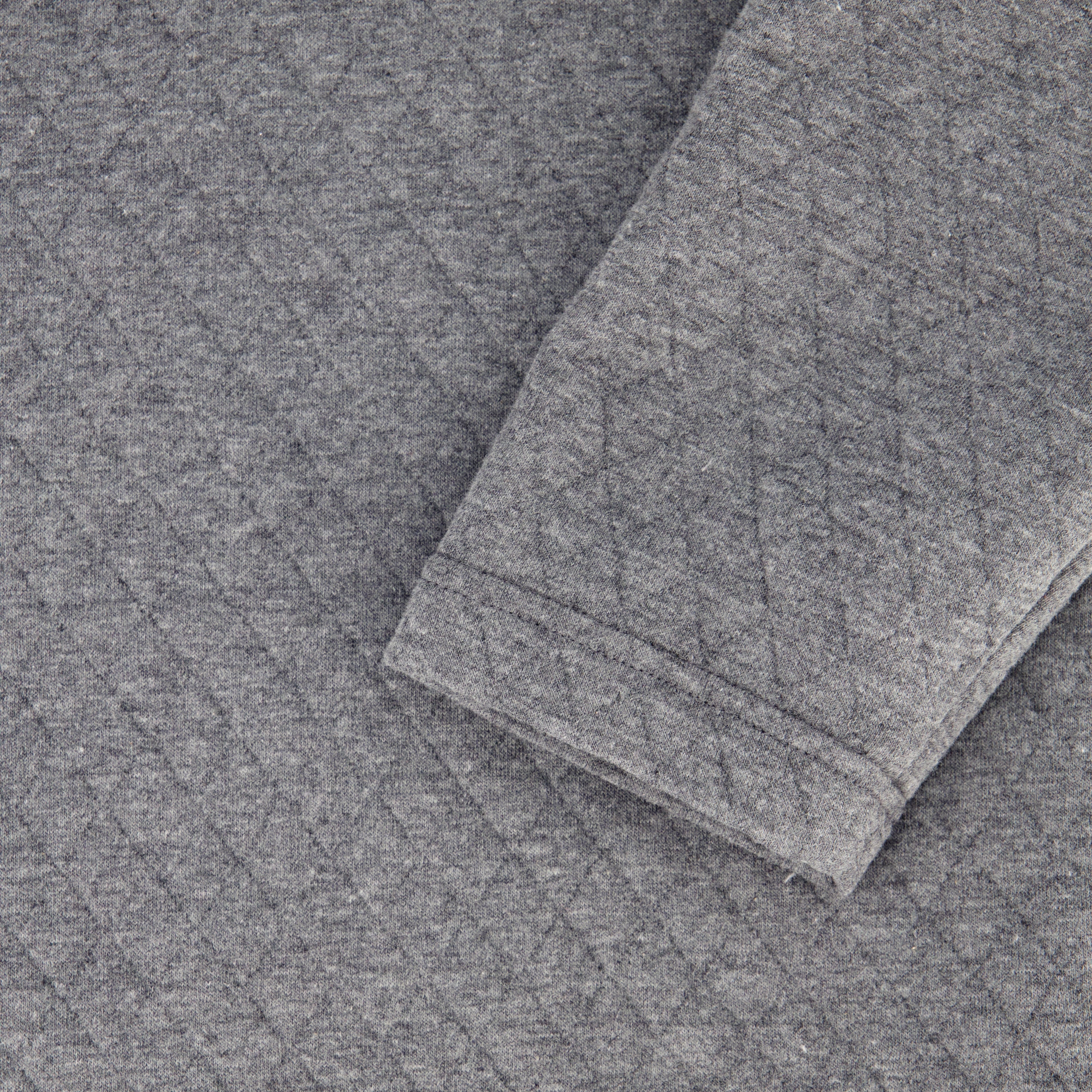 Mens Diamond Quilt Quarter Zip - Grey by Spyder
