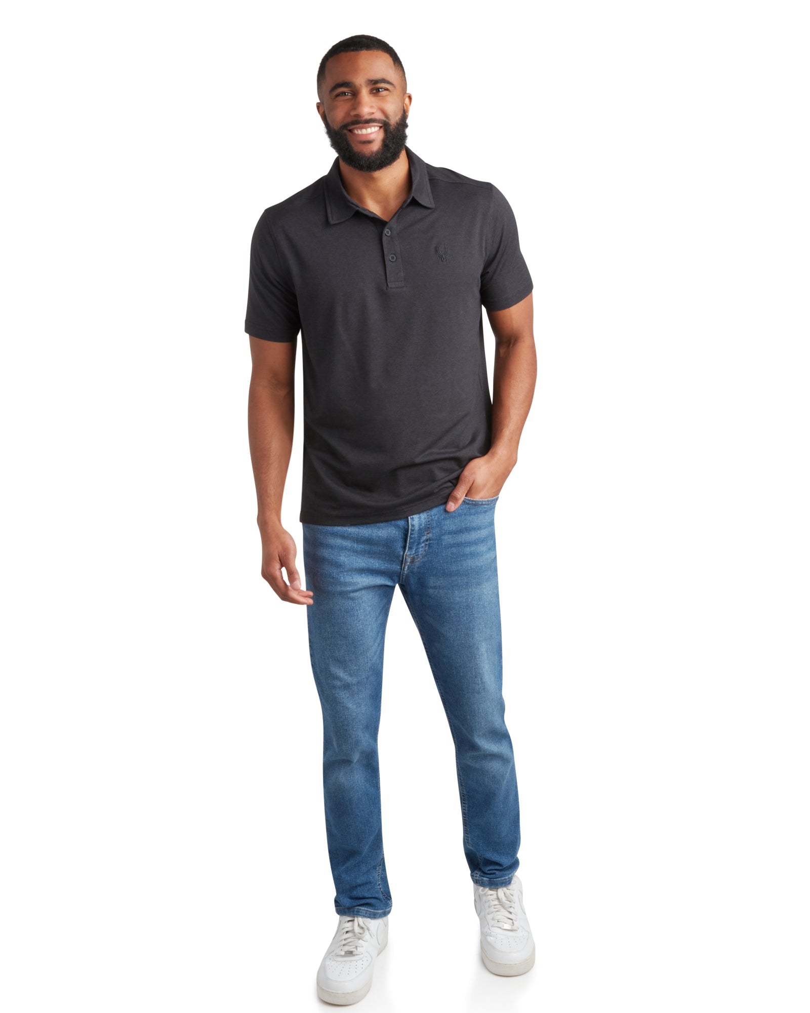 Mens Short Sleeve Jersey - Black by Spyder
