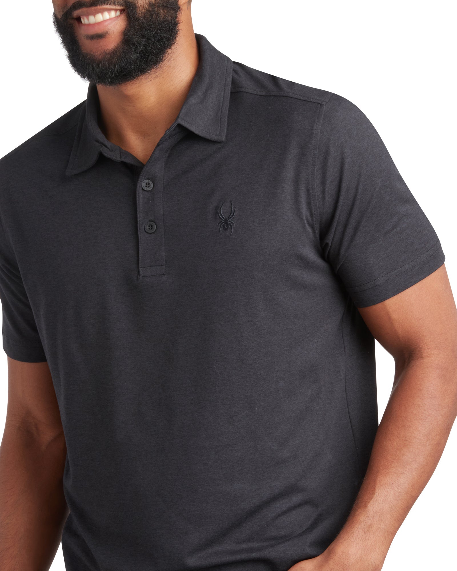 Mens Short Sleeve Jersey - Black by Spyder