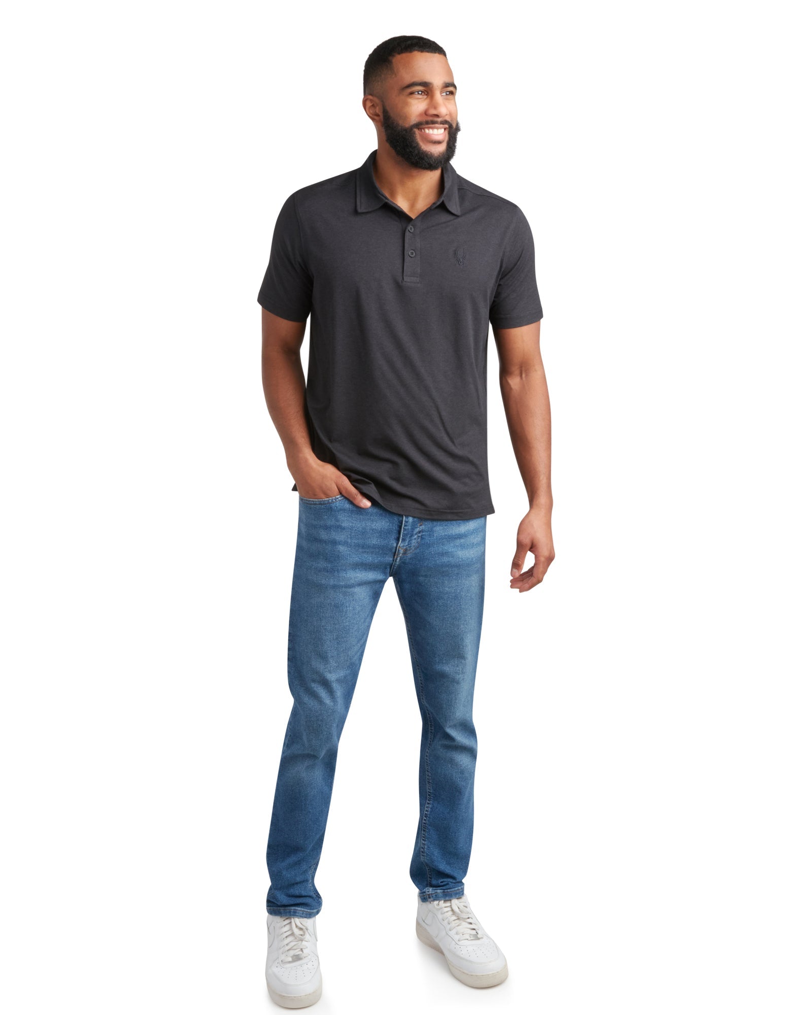 Mens Short Sleeve Jersey - Black by Spyder
