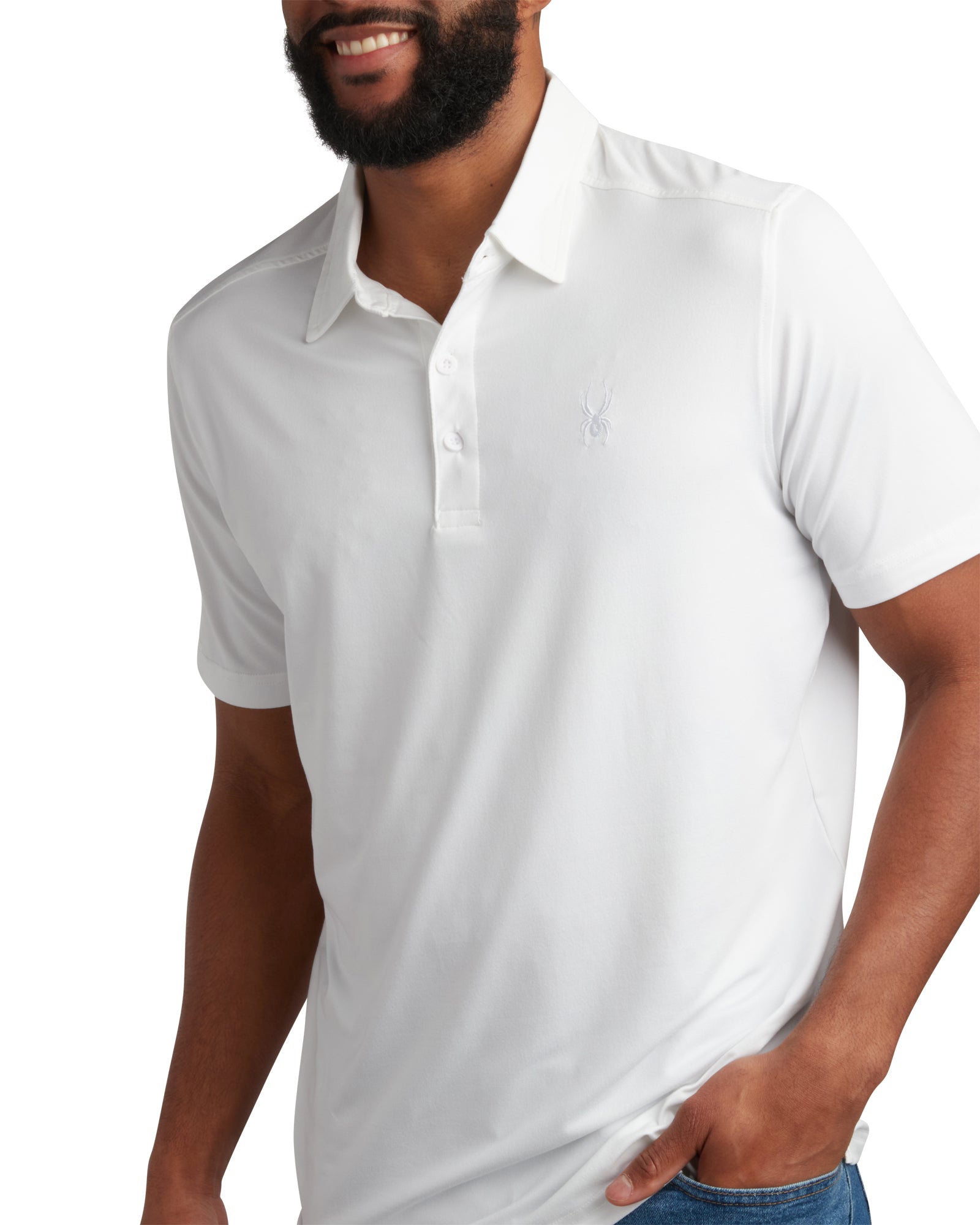 Mens Short Sleeve Jersey - White by Spyder