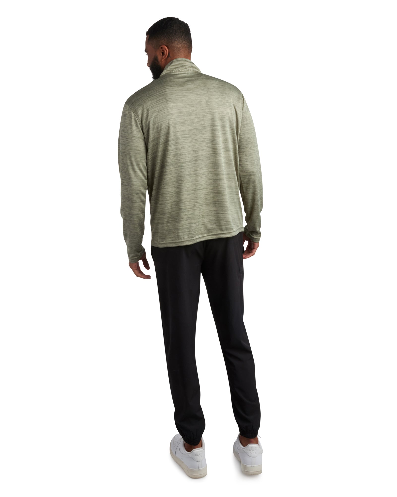 Mens Long Sleeve Honeycomb Quarter Zip - Spruce Green by Spyder