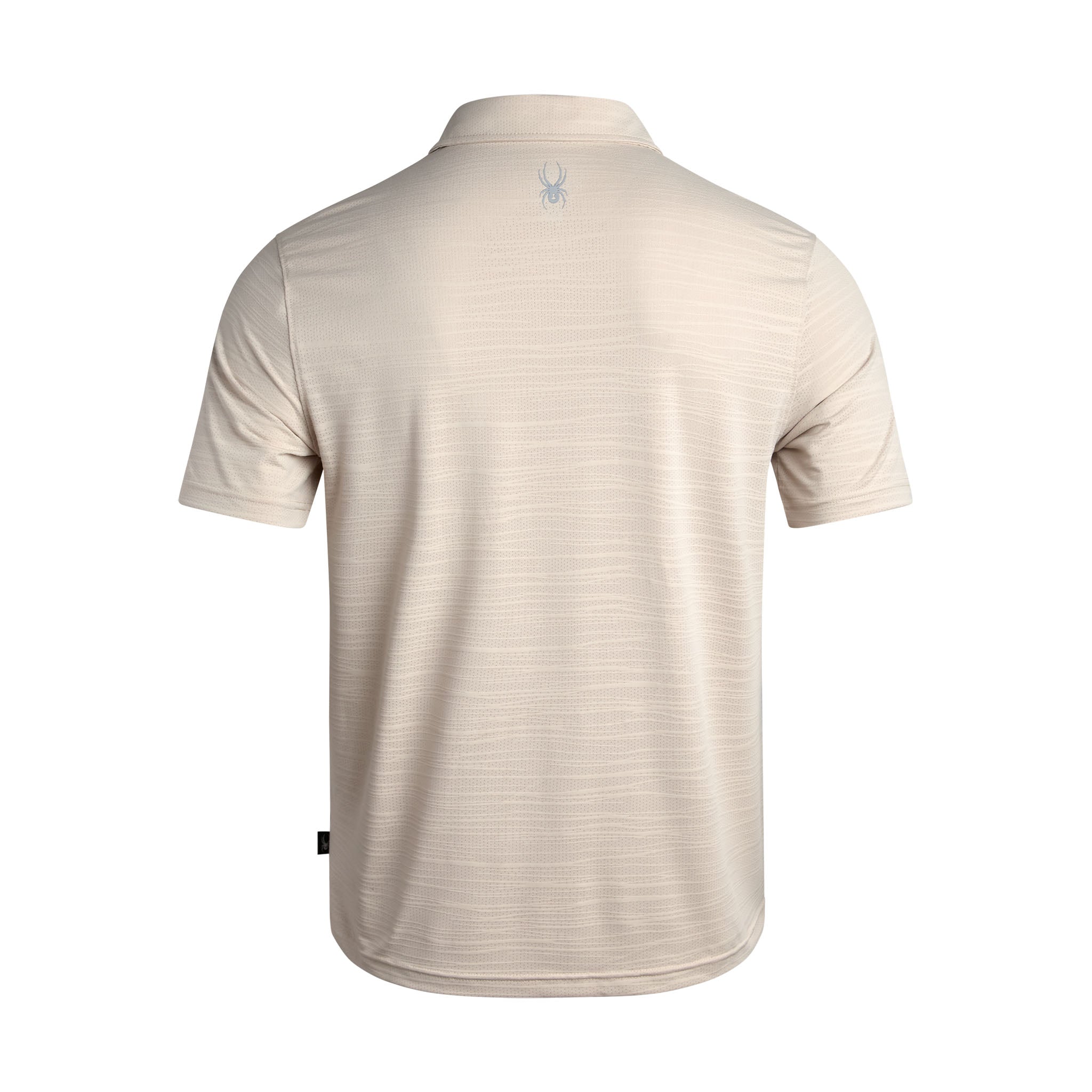 Beige polo shirt on a white background