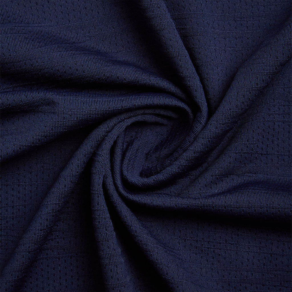 Navy blue fabric with a subtle pattern
