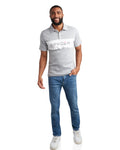 Mens Short Sleeve Interlock Color Block - Heather Grey by Spyder