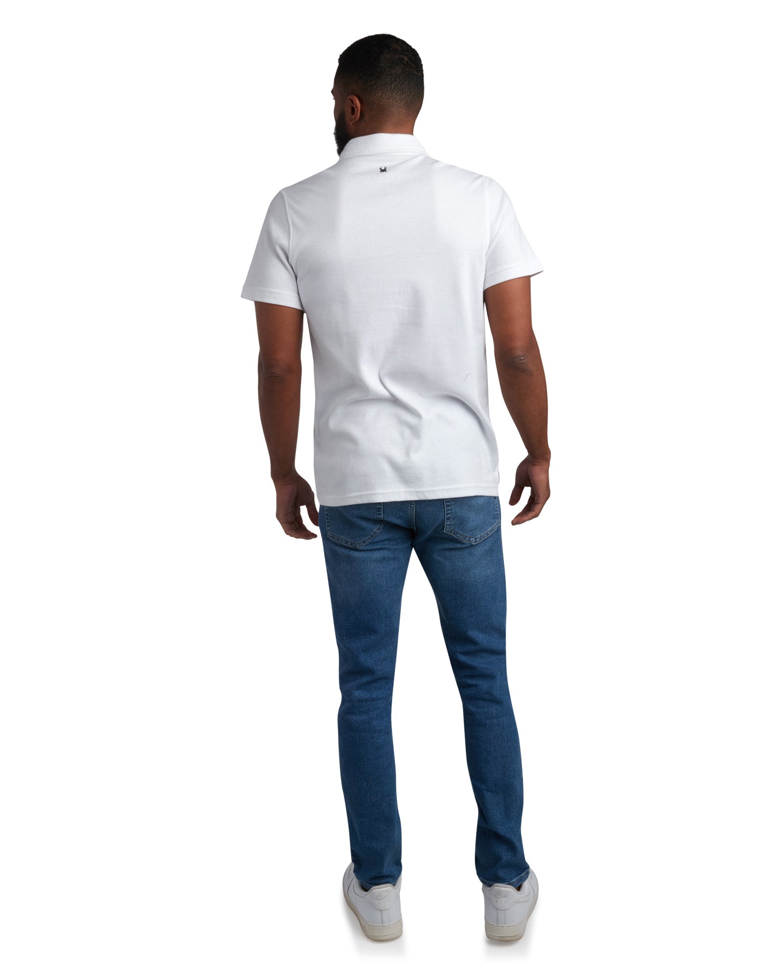 Mens Short Sleeve Interlock Color Block - White by Spyder