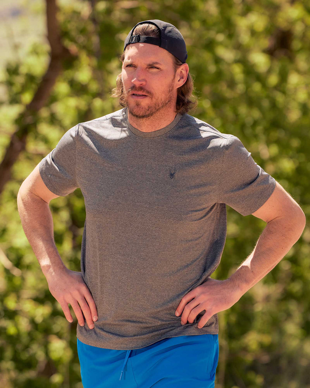 Mens Short Sleeve - Light Grey by Spyder