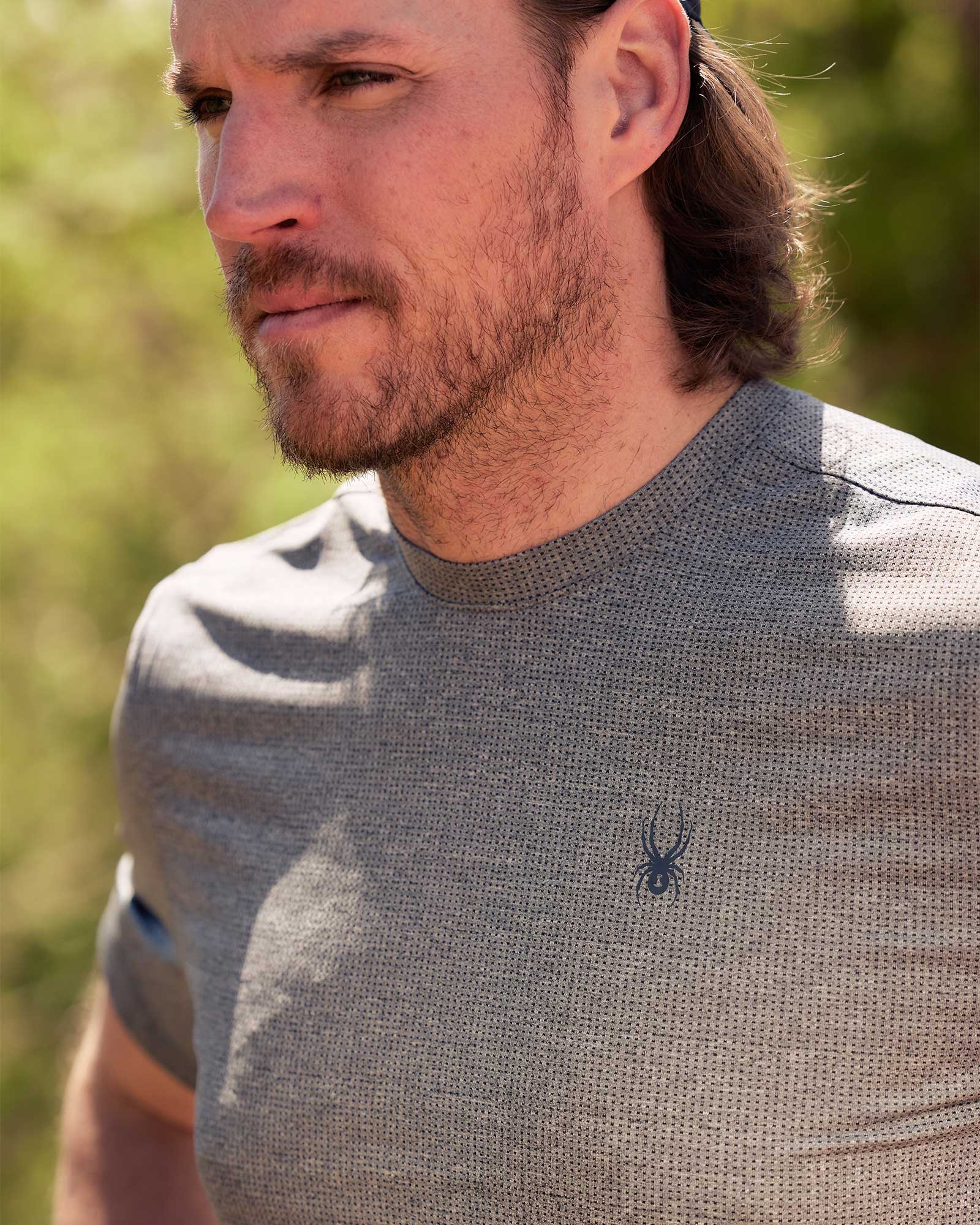 Mens Short Sleeve - Light Grey by Spyder