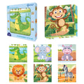 Contixo ST10 25-Piece Magnetic Jungle Animal Puzzle Blocks – 6 Puzzles in One by Contixo