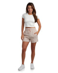 Womens After Class Pintuck - Mushroom by Spyder