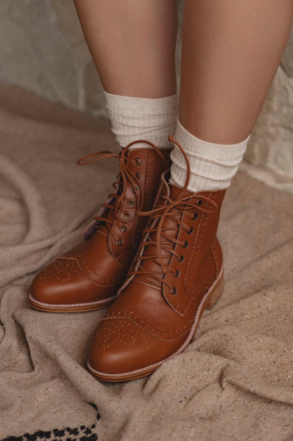 Salstice Brogue Leather Boots