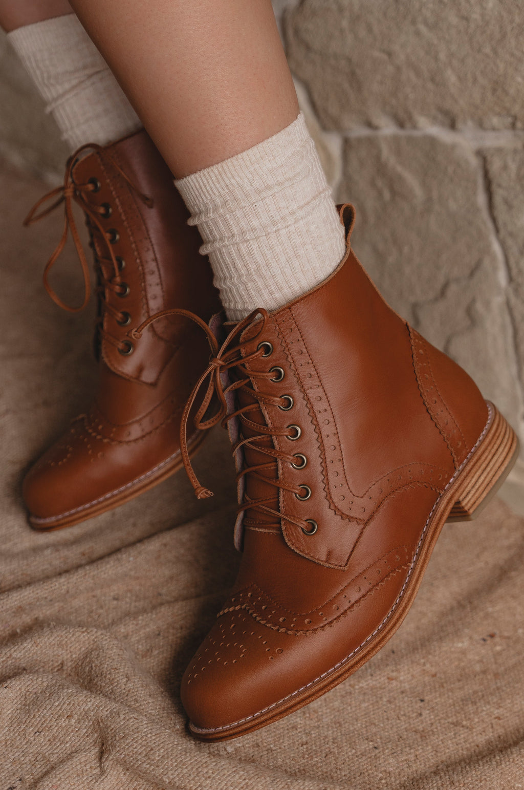 Salstice Brogue Leather Boots