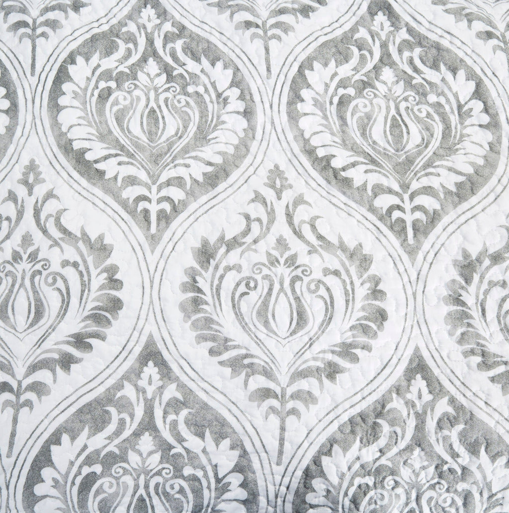 Tache Paisley Damask Matelasse Austere Grey Moon Sky Pillow Sham (TB300-199) - Tache Home Fashion