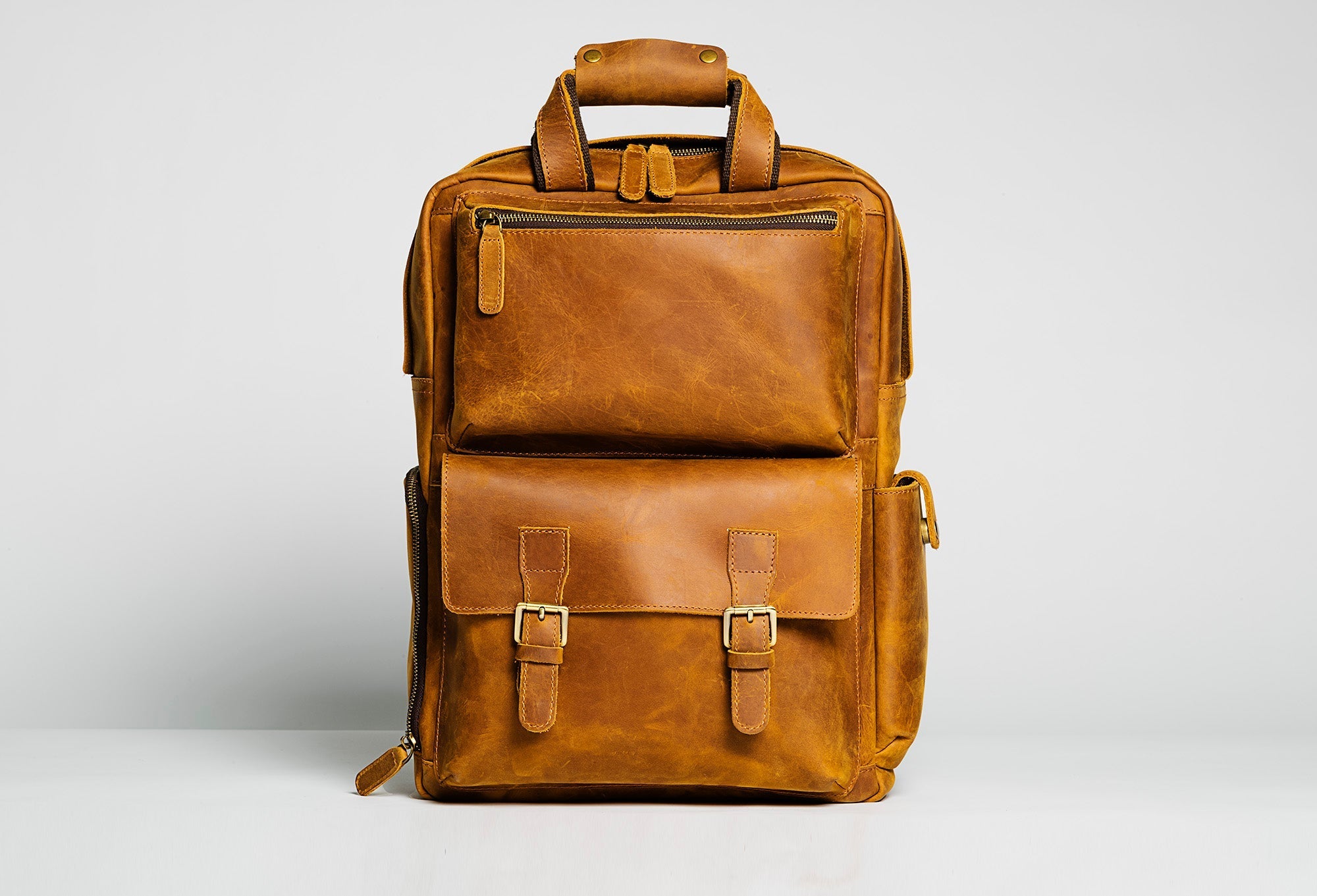 The MANN Bag | Large Capacity Leather Camera Backpack
