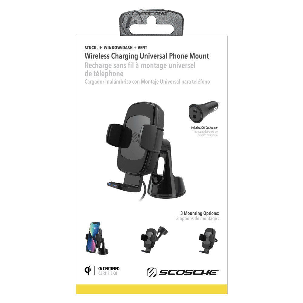 Scosche 15W Wireless Charging Universal Car Mount by Scosche