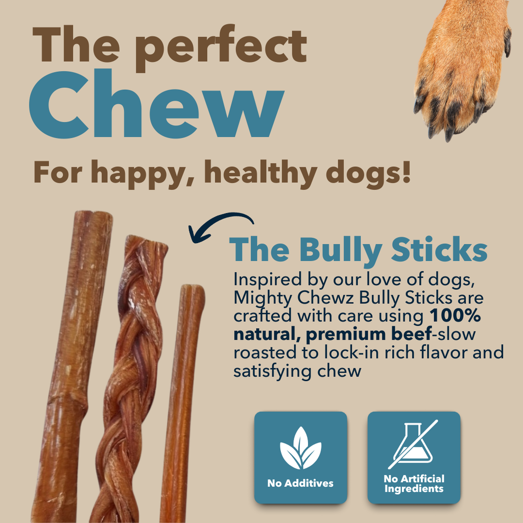 4-6" Variety Bully Sticks by Mighty Chewz