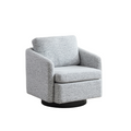 31.5"W  Comfy Round Swivel Accent Chair