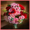 Xmas Flower Bouquet With Vase