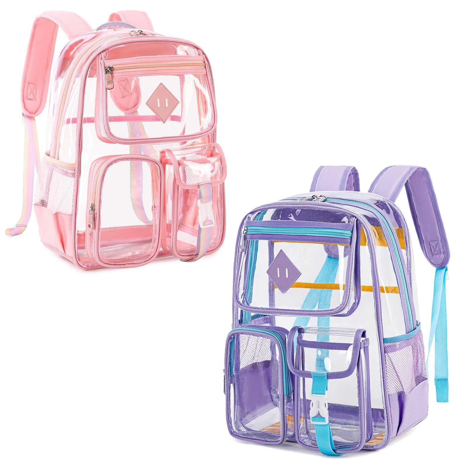 Contixo Heavy Duty Clear Backpack - PVC Transparent, Stadium Ap by Contixo