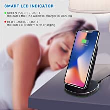 Contixo W3 Fast Wireless Charging Stand, Qi Compatible for Smartphones by Contixo