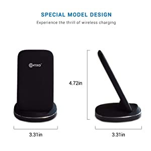 Contixo W3 Fast Wireless Charging Stand, Qi Compatible for Smartphones by Contixo
