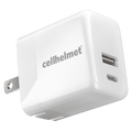 Cellhelmet USB A and USB C Dual Wall Charger 20W PD by Cellhelmet
