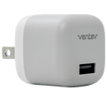 Ventev 12W USB-A Universal Mini Wall Charger and USB-A to Apple Lightning Cable by Ventev