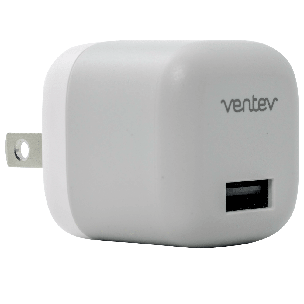 Ventev 12W USB-A Universal Mini Wall Charger and USB-A to Apple Lightning Cable by Ventev