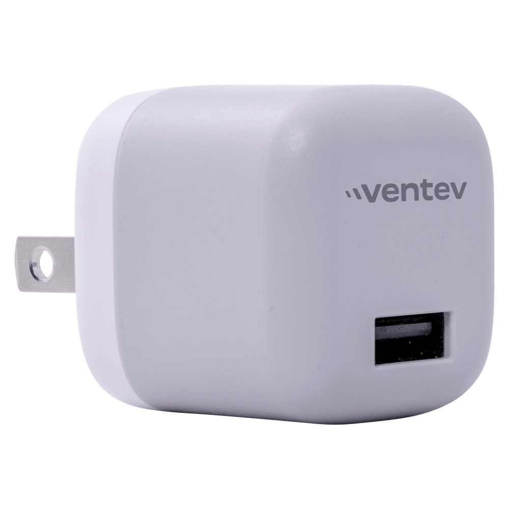 Ventev 12W USB-A Universal Mini Wall Charger and USB-A to Apple Lightning Cable by Ventev