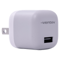 Ventev 12W USB-A Universal Mini Wall Charger and USB-A to Apple Lightning Cable by Ventev
